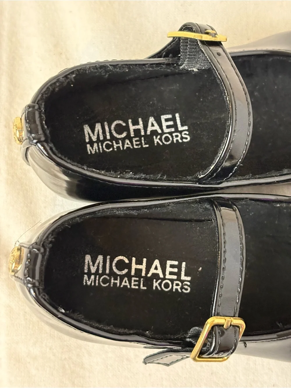 MICHAEL Michael Kors Toddler Girls' Black Patent Mary Jane size 8 Designer